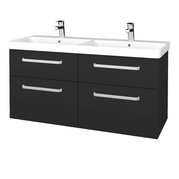 Dřevojas - Umyvadlová skříňka Q MAX SZZ4 120 - N03 Graphite / Úchytka T01 / N03 Graphite 332310A