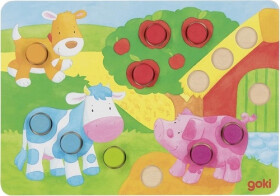 Vkládací hra kostkou Barvy II