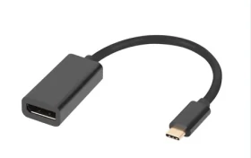 MicroConnect USB-C na DisplayPort černá / Adaptér (MC-USBC-DPF1.2)