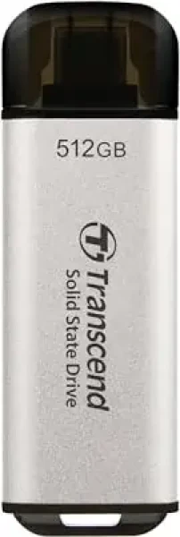Transcend ESD300S Externí SDD 512GB šedá / USB-C 3.2 Gen 2 / R: 1050MBs / W: 950MBs (TS512GESD300S)