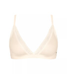 Dámská podprsenka GO Ribbed R Bralette - WHITE - ecru 6308 - SLOGGI WHITE S