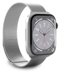 Puro Milanese stříbrná / Řemínek pro Apple Watch / Nerezová ocel / 42/44/45/49 mm (PUMILAW44SIL)