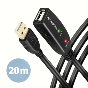 Axagon ADR-220 USB 2.0 A-M -> A-F aktivní prodlužovací / repeater, 20m