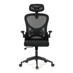 Kancelářská židle, houpací mechanismus, černá, KA-K2021 BK