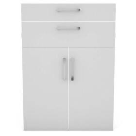 Sada 2 dvířka a 2 zásuvky bílá pro instalaci police Torino