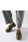 Dámské mokasíny 100-353 Khaki tmavě zelená - Solea 40 khaki-tm.Zelená