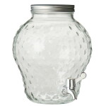 Ib Laursen Nádoba na limonádu Straweberry 3,8 l, čirá barva, sklo, kov, plast