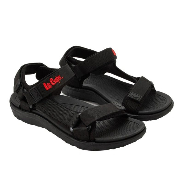 Lee Cooper pánské boty na suchý zip sandály na letní pláž světle černé 43