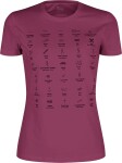 MONTURA Topographic T-Shirt Woman, Wine Red velikost: S