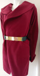 Dámský kabát M407 - Figl M bordó