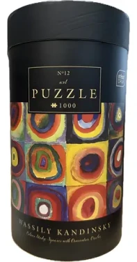 INTERDRUK Puzzle Art 12: Barevná studie: Čtverce se soustřednými kruhy