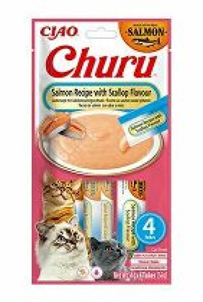Churu Cat Salmon Recipe with Scallop Flavour 4x14g