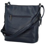 Módní dámská koženková crossbody kabelka Evelyne, tmavě modrá