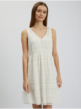 Orsay Bílé dámské krajkové šaty dámské