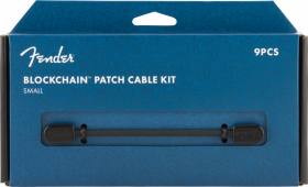 Fender Blockchain Patch Cable Kit, Black, Small