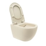 Wc s prkénkem softclose závěsné VitrA S60 taupe mat zadní odpad 7510-020-6319 7510-020-6319