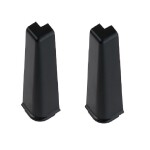 Rohová spojka vnější Hi-Line 90 černá - 2 ks