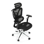 Kancelářská židle, synchronní mechanismus, černá síťovina, KA-B2361 BK