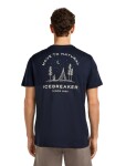 Pánské merino triko s krátkým rukávem ICEBREAKER Mens 150 Tech Lite SS Tee Peaceful Pass, Midnight Navy velikost: L