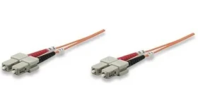 Intellinet optický patch kabel SC/SC oranžový / Optický patch kabel / SC/SC / Multimode OM1 / 1 m (515818)