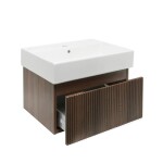Koupelnová skříňka s umyvadlem SAT Evolution 58x30x44,8 cm ořech mat SATEVO60NAU2 SATEVO60NAU2