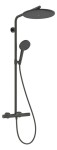 HANSGROHE - Raindance Alive S Puro Sprchový set s termostatem, průměr 30 cm, 3 proudy, EcoSmart+, kartáčovaný černý chrom 24594340