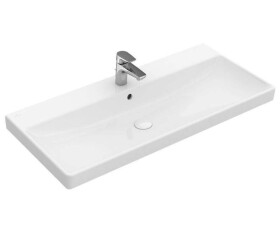 VILLEROY & BOCH - Avento Umyvadlo nábytkové 80x47 cm, s přepadem, otvor pro baterii, CeramicPlus, alpská bílá 415680R1