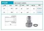 NOVASERVIS - Sada plombovacího šroubení k vodoměru 2ks 3/4" FT229/20