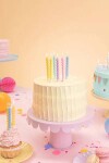 PartyDeco svíčky spirálové tlusté pastelové (6 ks)