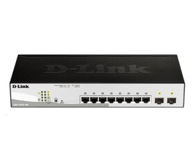 D-Link DGS-1210-10P 10-port Gigabit Smart+ PoE Switch, 8x GbE PoE+, 2x SFP, PoE 65W, fanless EDF_385515