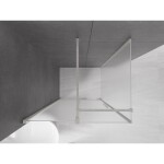 MEXEN/S - Velar sprchový kout, posuvné dveře 120 x 80, dekor, nikl kartáčovaný 871-120-080-31-97