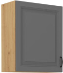 Horní skříňka Stilo 60 G-72 1F Barva korpusu: Dub artisan, Barva dvířek: Grafit