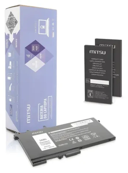 Baterie pro Dell Latitude E5280, E5580 / Baterie pro notebook / 11,4V / 3000 mAh / 34 Wh (BC/DE-E5580)