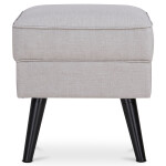 Taburet, krémová látka, nohy buk