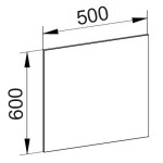 Mereo Zrcadlo 50x60x2 cm CN704