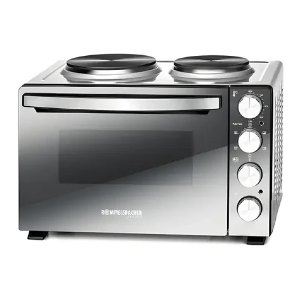 Rommelsbacher KM 3300 stříbrná-černá / Minikuchyňka / 3250 W / 30 l / 2 plotýnky (KM 3300)