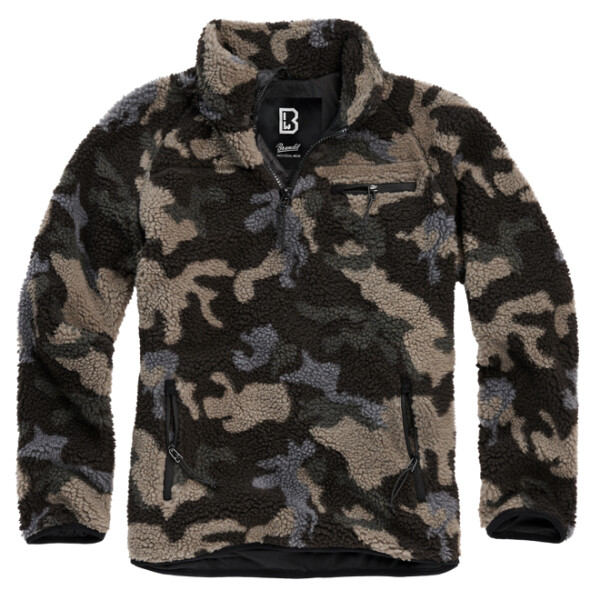 Brandit Svetr Teddyfleece Troyer darkcamo M
