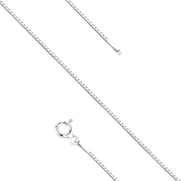 LUNICA Stříbrný řetízek BOX 55cm 0240