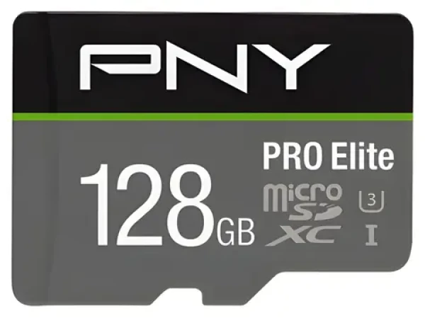 PNY PRO Elite microSDXC 128 GB / Paměťová karta / Class 10 / UHS-I U3 / 100/90 MB/s (P-SDU128V31100PRO-GE)