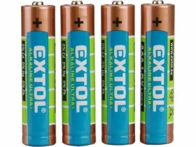 EXTOL-ENERGY Baterie alkalické ULTRA+ 1.5V AA (LR6) 4ks (EX42011)