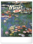 Nástěnný kalendář 2025 Claude Monet, 30 34 cm