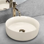 REA - Umyvadlo na desku SAMI ECRU SHINY REA-U4590