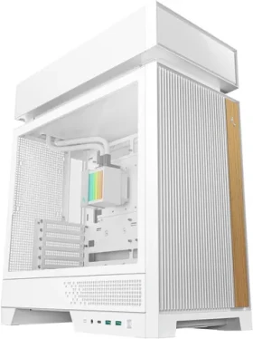 DEEPCOOL CL6600 WH bílá / Skříň pro PC / Mid Tower / ATX / vodní chlazení 360 mm / Tempered glass (R-CL6600-WHNNA0-G)