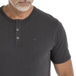 Bushman Pánské henley tričko Wray II, tmavě šedé M