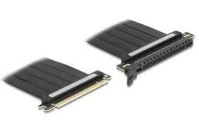 DeLock 81508 černá / Riser karta / PCIe 4.0 x16 na PCIe x16 / kabel 30 cm / vertikální instalace GPU (81508)