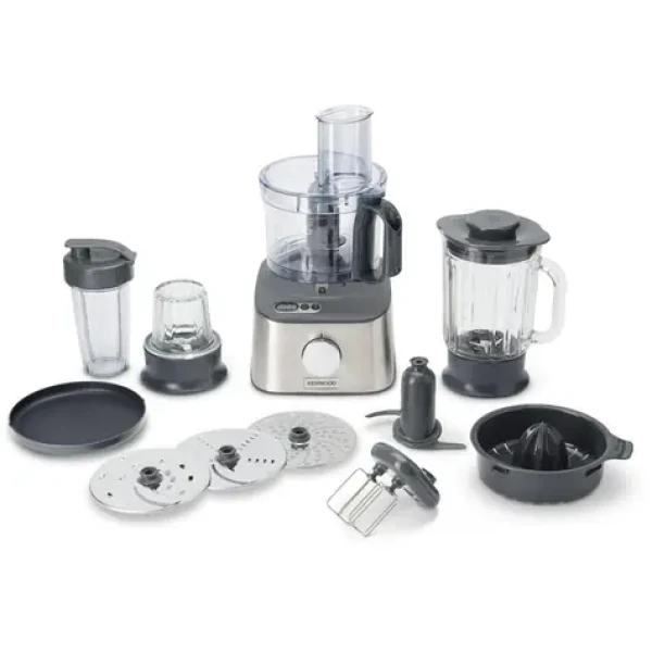 Kenwood MultiPro Compact+ FDM316SS stříbrná / Kuchyňský robot / 800 W / 2,1 l / integrovaná váha (0W22011047)