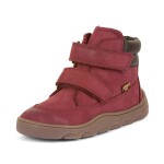 Dívčí zimní barefoot boty ZERU TEX Bordeaux, Froddo, G2110150-6, červená - 20