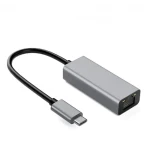 USB-C na RJ45 síťový adaptér / Síťový adaptér / 10/100/1000 Mbit/s / hliníkové tělo (IACRJ)