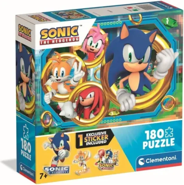 Clementoni 29796 Puzzle Ježek Sonic 180 dílků