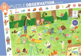 DJECO Puzzle Observation: Přátelé v zahradě
